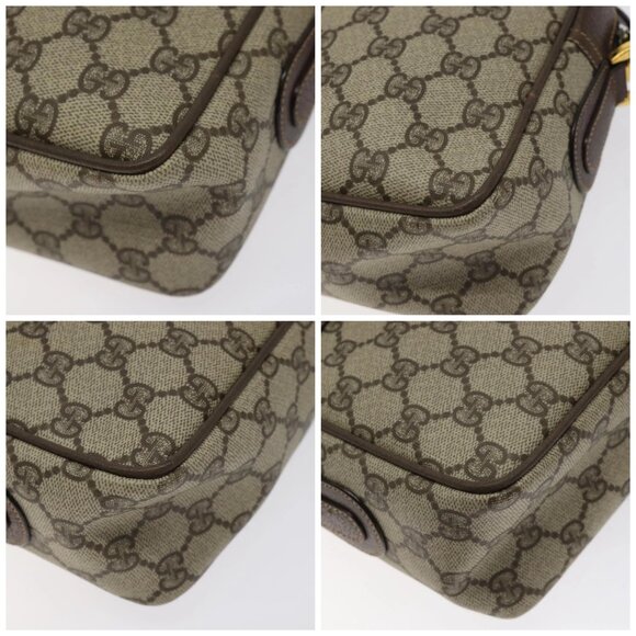 GUCCI GG Supreme Shoulder Bag PVC Beige Gold - Picture 16 of 16